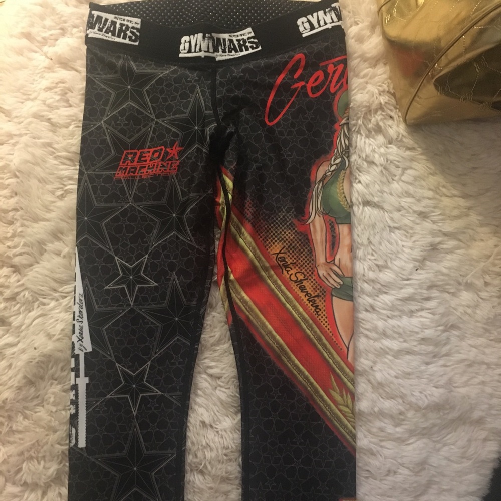 Gymwars leggings RED Machine collection size S